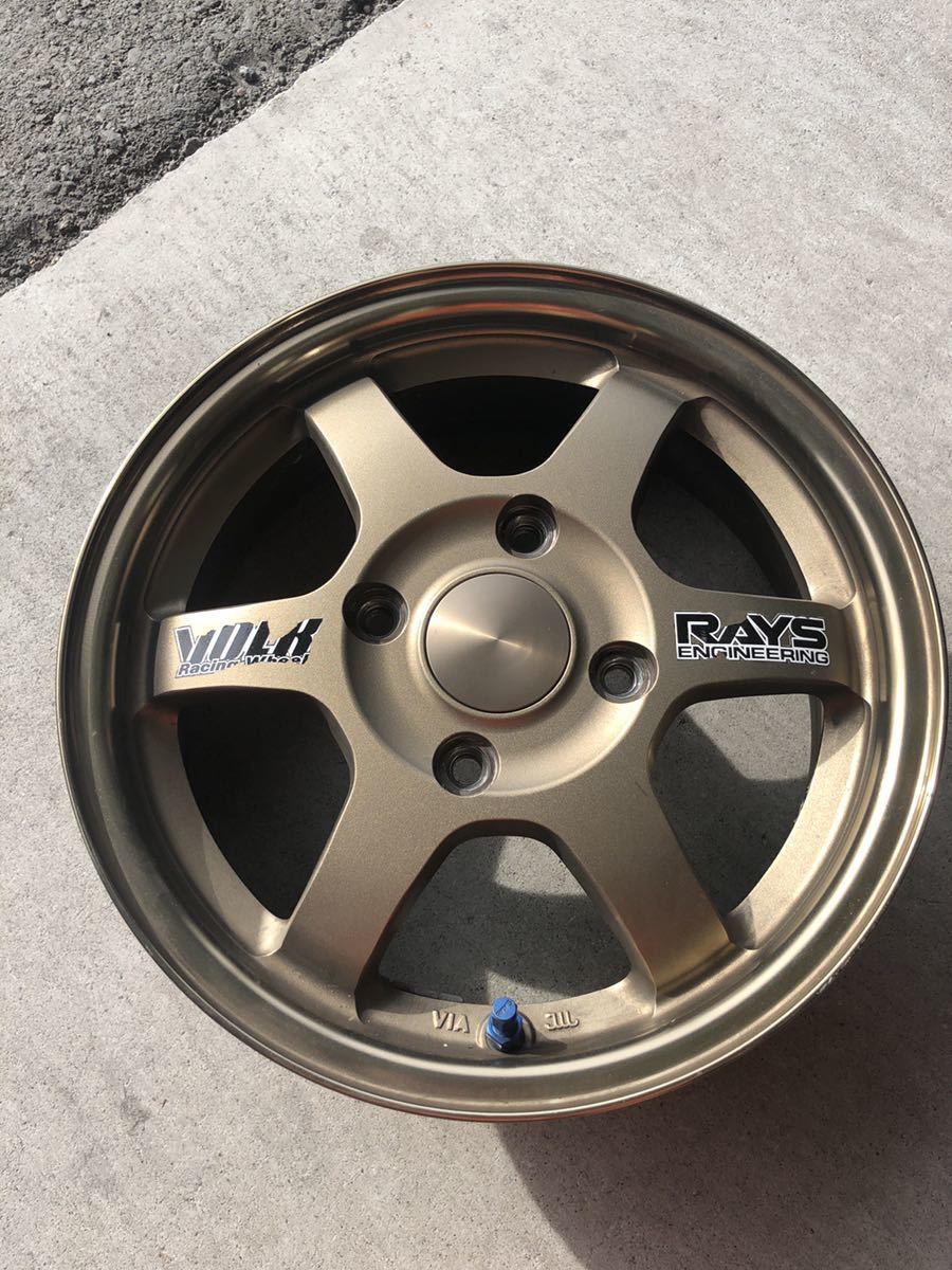 RAYS☆レイズ☆TE37☆ブロンズ☆鍛造☆14 4H 114.3 5J +45 165/55R