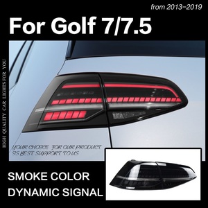 テールライト フォルクスワーゲン 5G ゴルフ LED GOLF7.5 後期型 シーケンシャルウィンカー スモーク AOKEDING