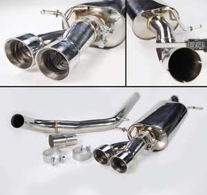  exhaust muffler Volkswagen Polo 6R POLO stainless steel TOYOSPORTS