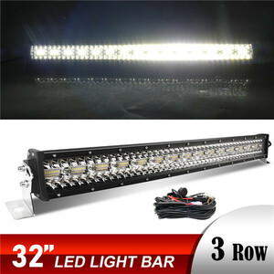 ライトバー ランドクルーザー 80系 ワークライト ランクル 超高輝度 3層 LED 32インチ ストレートタイプ トヨタ