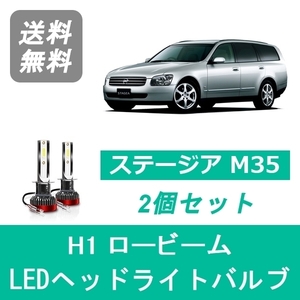 ヘッドライトバルブ ステージア M35 H13.10～H16.7 前期型 LED ロービーム H1 6000K 20000LM 日産 SPEVERT