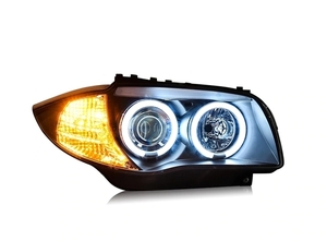 ヘッドライト BMW E87 LED RSU製 １シリーズ '04-'11 120i 130i ハロゲンモデル専用 クリア