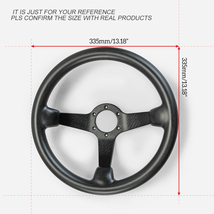 ステアリング シビック EK EJ EM ES1 EM2 CFRP ドライカーボン製 ハンドル ハンドル 335mm ディープOAタイプ 艶なし ホンダ EPR_画像2