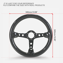 ステアリング RX-7 FC3S FD3S CFRP ドライカーボン製 ハンドル 340mm オフセット60mm ディープOBタイプ 艶あり マツダ EPR_画像2