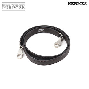 エルメス HERMES ケリー ボリード ショルダー ストラップ トリヨンクレマンス エベンヌ ブラウン シルバー 金具 Shoulder Strap 90157780