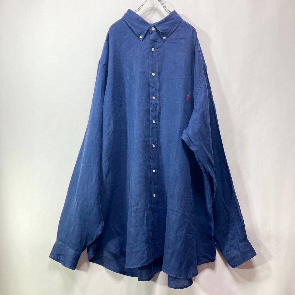 ヤフオク! -ラルフローレン リネンシャツ ネイビーの中古品・新品・未 ...