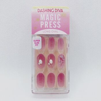Лот аукциона Yahoo ダッシングディバ DASHING DIVA ネイルチップ マジックプレス ラメ ショップチャンネル つけ爪 Water rose ウォーターローズ シアーネイル