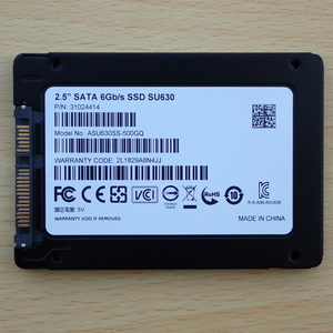 500GB SSD 使用0時間 ADATA SU630 （SATA 2.5インチ 7mm厚）