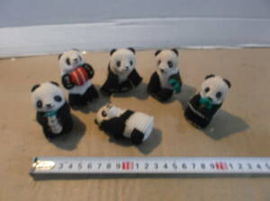  Panda Mini soft toy 6 kind braided miniature mini figure animal bear animal anime . interior dirty equipped free shipping 