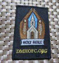 黒　四角◆新品未使用 　教会　お祈り　正典　教典　聖書 　Holy bible　刺繍ワッペン◆_画像4