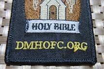 黒　四角◆新品未使用 　教会　お祈り　正典　教典　聖書 　Holy bible　刺繍ワッペン◆_画像3