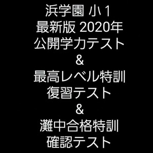 浜学園　小１　公開学力テスト　最高レベル特訓　灘合格特訓