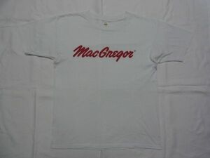 ☆ 70s80s USA製 ビンテージ マクレガー ロゴ Tシャツ sizeL ホワイト ☆古着 オールド McGREGOR MacGREGOR