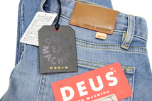 新品 DEUS EX MACHINA (デウス エクス マキナ) LANDER SLIM VINTAGE INDIGO BLUE DENIM / デニム / インディゴ / ３０インチ_画像3