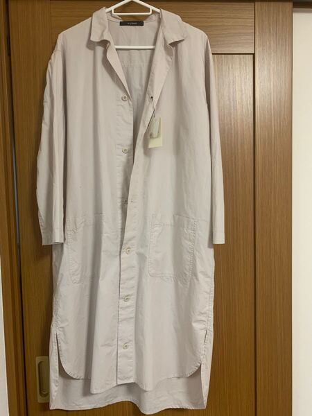 w closet シャツワンピース ロング グレージュ 体型カバー