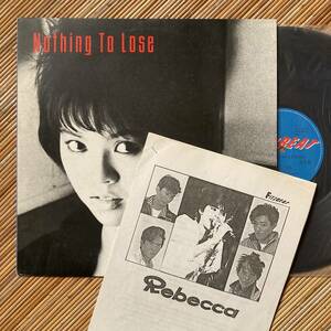 《見本盤・紙資料付！》REBECCA『Nothing to Lose』LP〜NOKKO/レベッカ/ナッシング・トゥ・ルーズ/にほ