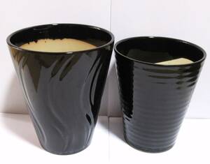  plant pot ①*7 number pot &6.5 number pot ( black ) with defect used ( postage included )