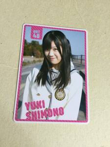 HKT48 SCHOOL CALENDER スクール カレンダー　封入カード　下野 由貴　YUKI SHIMONO 他にも出品中 説明文必読　AKB48
