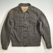 80年代 Levis 72510-5259 36 1st ファースト 先染め ブラック トラッカージャケット デニムジャケット ジージャン 80s_画像1