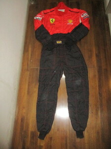 #s Koo te задний Ferrari OMP костюм для гонок размер 50 б/у 1996 год Schumacher SCUDERIA Ferrari Marlboro Driving Suit Race suit