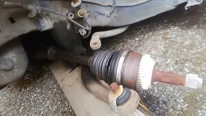 # Peugeot 106 S16 front drive shaft left used with defect parts taking equipped strut knuckle hub stabilizer lower arm #