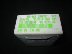 ■BMW E36/7 Z3 ワイパーウォッシャーリレー 中古 61358366381 部品取あり コントロール モジュール ウインドウオッシャー WI-WA E34 ■