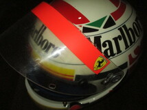 ■スクーデリア フェラーリ ゲルハルト ベルガー レプリカ ヘルメット BIEFFE 中古 GERHARD BERGER NO WAR IN THE WORLD MARLBORO■_画像7