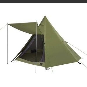 ワンポールテント 3-4人用 キャノピー付 前室付 UVカット 耐水圧3000mm ベンチレーション機能 ツーリング