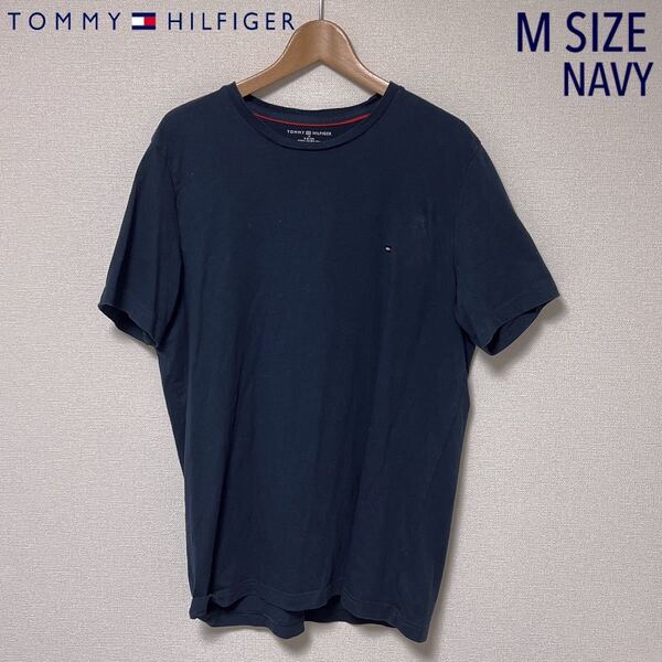 TOMMY HILFIGER men's Tシャツ Mサイズ NAVY 紺色