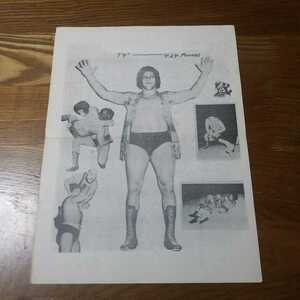 1973年 The Star wrestling PROGRAM プロレス プログラム 裏レスラー プリント写真 ロシモフ アンドレ ザ ジャイアント (検)ルーキー