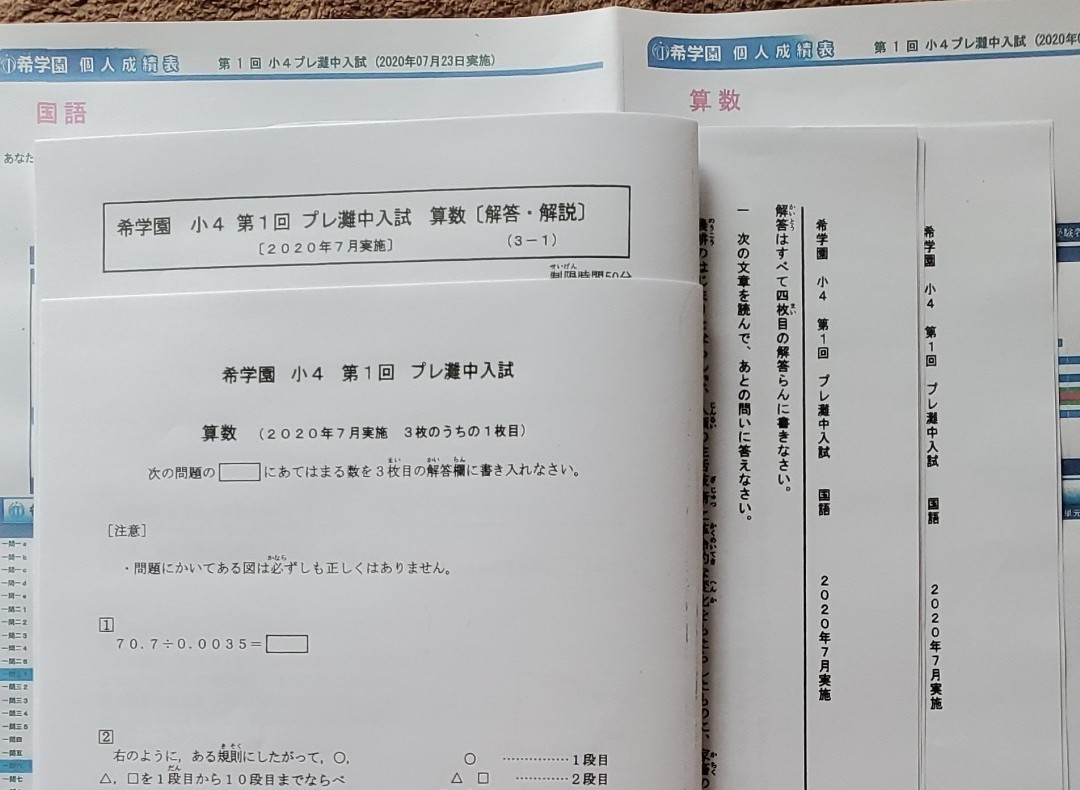 希学園 小6 入試対策 算数 直前期 セット 学習参考書 中学入試 www