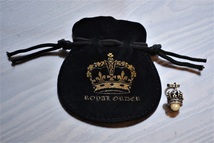 ROYAL ORDER ロイヤルオーダー MARGUERITE CROWN With PEARL パール マーガレットクラウン シルバー254 ペンダントトップ 未使用_画像6