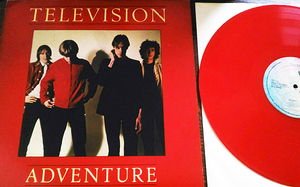 【レコード】TELEVISION / ADVENTURE / カラービニール / レッドビニール / K52072 / 歌詞スリーブ有り / made in UK / 12インチ