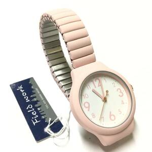 【新品未使用、電池交換済み】シンプル！レディース アナログ腕時計 (ピンク)