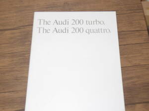  collection * beautiful goods *1987 year * Audi 200 turbo / quattro main catalog .