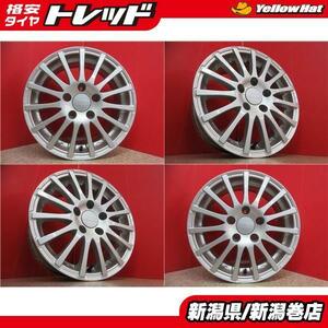 PCD 112 4本 阿部商会 ATS 15inch ホイール セット 6.5J +45 5H 5穴 フォルクスワーゲン VW ゴルフ 良品 シルバー 新潟