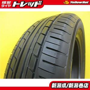 送料無料 高年式 ヨコハマ 195/55R15 タイヤ 単品 国産 夏 シビックタイプR ランサー ポロ エアウェイブ パンク 予備 補修 スペア 新潟