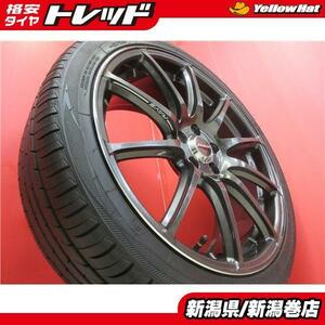 限定 4本 RAYS グラムライツ GL-57 215/40R18 タイヤ ホイール セット 国産 夏 50系 30系 プリウス PHV レガシィ B4 18inch 5H 5穴 新潟