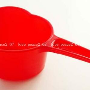 新品即決ハート手桶レッド/ポップ赤お風呂湯桶の画像1
