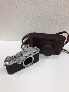 キレイ！ Leica ライカ Ⅲf レッドダイヤル 革のケース付き！！ 