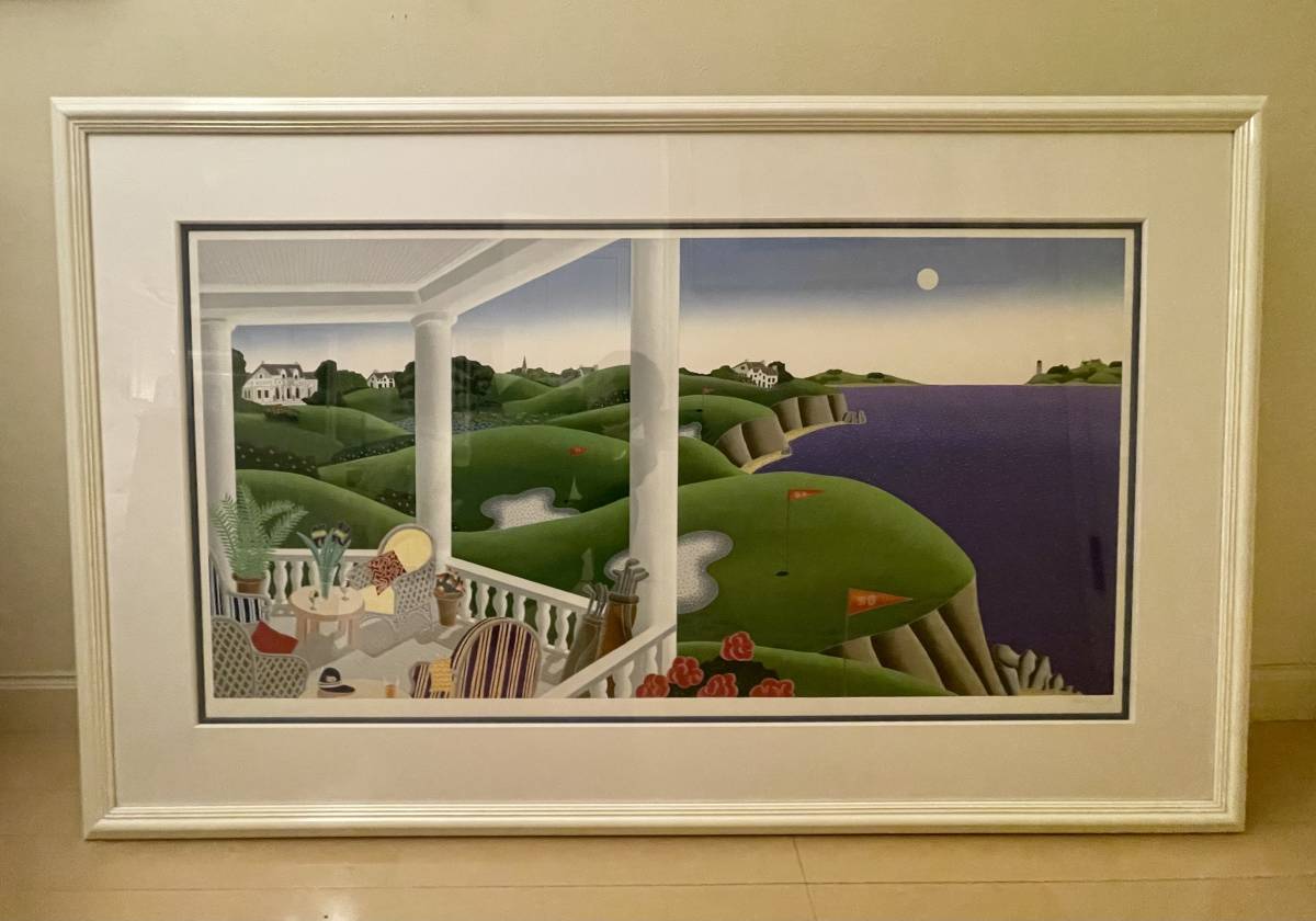 [Pintura] Thomas McKnight Thomas McKnight Print Seaside Golf 2 Limitado a 200 copias Serigrafía Autografiada por el propio artista art, obra de arte, imprimir, pantalla de seda