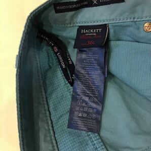 【新品未使用タグ付き】HACKETT London ブルガリア製 ライトブルーパンツ 水色の画像5