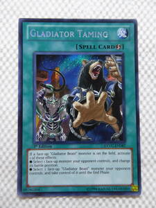 ◆希少◆遊戯王 英語版 EXVC-EN087 Gladiator Taming 剣闘調教 シク シークレット② 1st C232