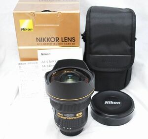【新品同様の超美品・メーカー保証書等完備】Nikon ニコン AF-S NIKKOR 14-24mm f/2.8 G ED N