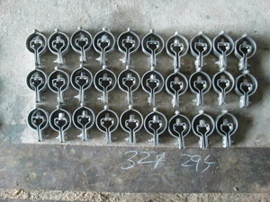 アカギ　ステン　吊りバンド　蝶番式　29個　32呼び径　釣りボルトW3/8　配管工事　吊り配管金具