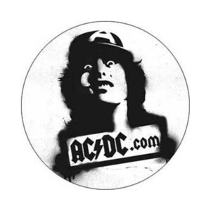 AC/DC 缶バッジ エーシー・ディーシー Angus 1.5 Inch Button