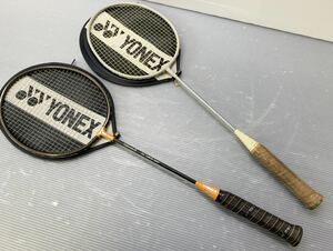 YONEX/ Yonex badminton racket carbonex8 B-8500 orange / B-950 white 2 pcs set used present condition goods 