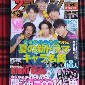 【まとめて取引通常不可】ザテレビジョン 2018 No.23 6/8号 静岡版 V6 関ジャニ∞ KinkiKids おっさんずラブ 新田真剣佑 北村匠海 中古 401