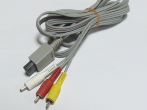 AV002【送料無料 即日配送 動作確認済】AVケーブル AVコード 映像ケーブル 任天堂 純正 RVL-009