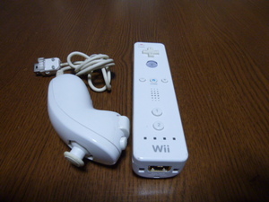 RN033【即日発送 送料無料 動作確認済】Wii リモコン ヌンチャク セット ホワイト 白